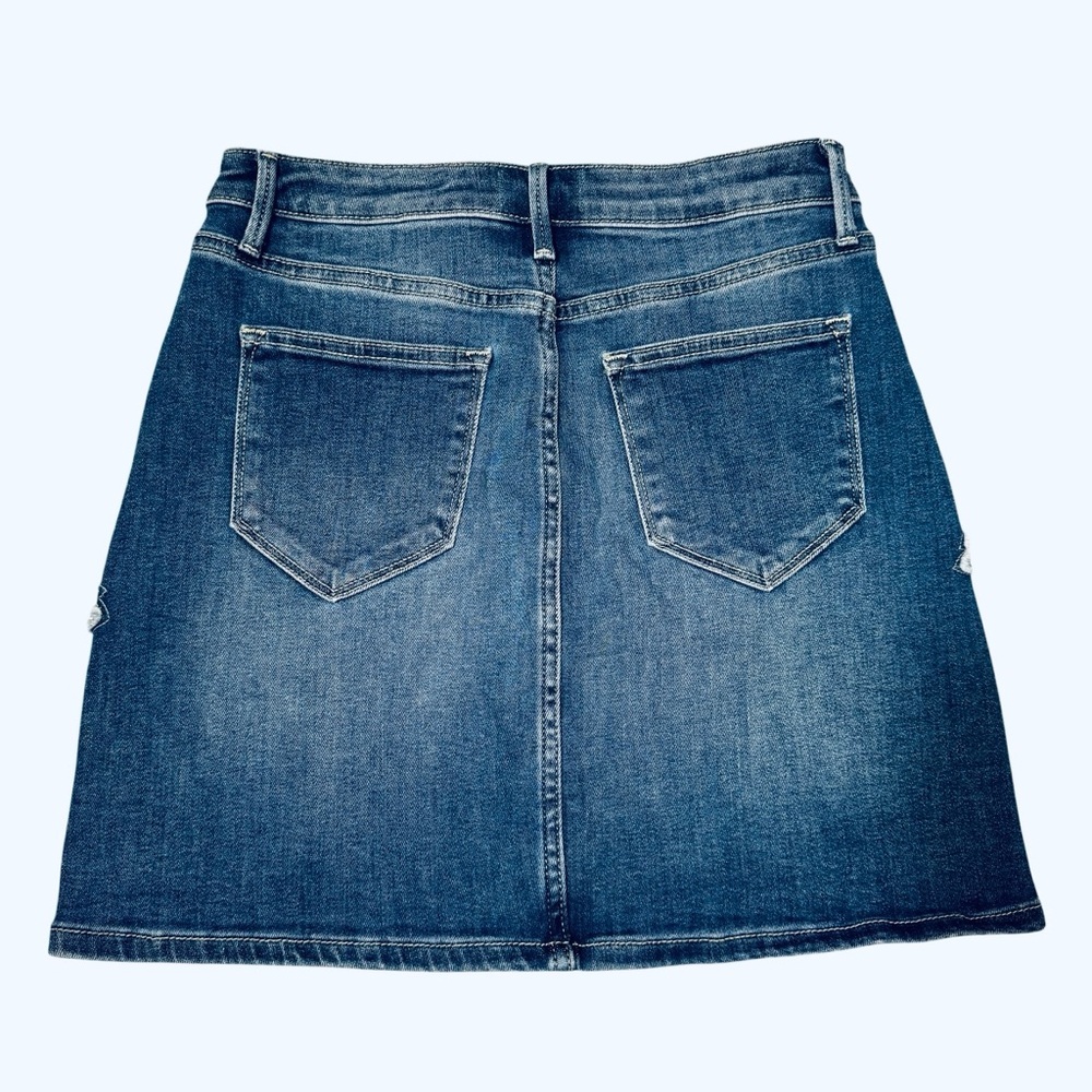 NWT New $148 Driftwood Embroidered Denim Mini Skirt Size 26 - Picture 4 of 8